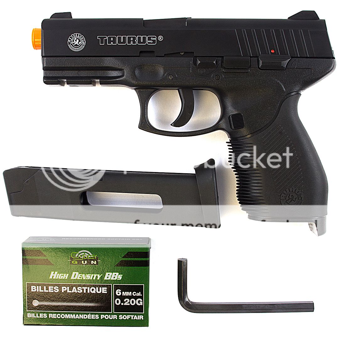Купить Пистолет CO2 Airsoft Gun 394 FPS TAURUS PT24/7 LICENSED METAL